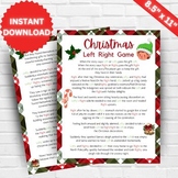Left Right Christmas Game, Funny Righty Lefty Christmas St