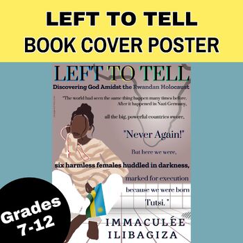 Preview of Left To Tell by Immaculee Ilibagiza Anchor Chart Bulletin Board