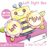 Left and Right Bee Math Craft