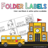 Left at Home Right Back to School Labels - Student Take Ho