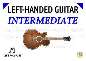 Preview of Left-handed Guitar (& Bass) Intermediate Method with Tablatures/Chord Charts