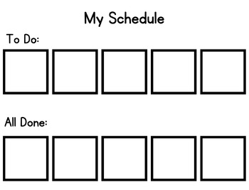 Left to Right Daily Schedule Sheet by Mslovejoyteaches | TPT