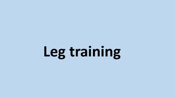 Preview of Leg training