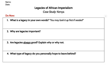 Preview of Legacies of African Imperialism