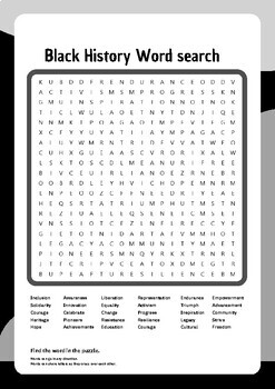 Preview of Legacy of Greatness: Black History Word Search Quest