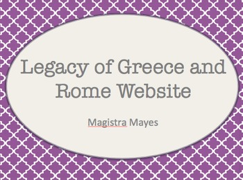 Preview of Legacy of Greece and Rome Website