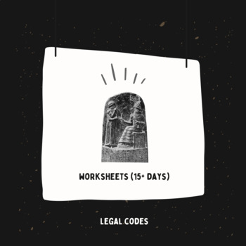 Preview of Legal Codes Worksheets and Activities (Hammurabi, Iroquois, etc.)