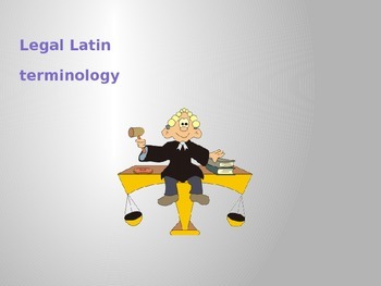 Preview of Legal Latin Terminology