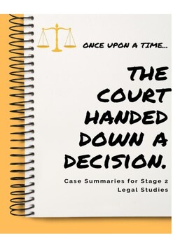 Preview of Legal Studies - Case Summaries