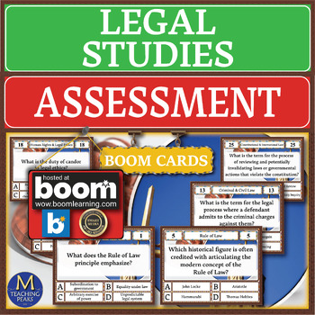 Preview of Legal Studies: Assessment Boom Cards