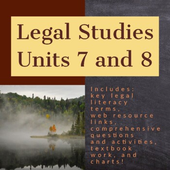 Preview of Legal Studies - Units 7 and 8 (ILC)