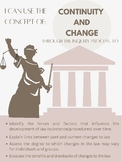 Legal Thinking Concepts Poster - Continuity & Change