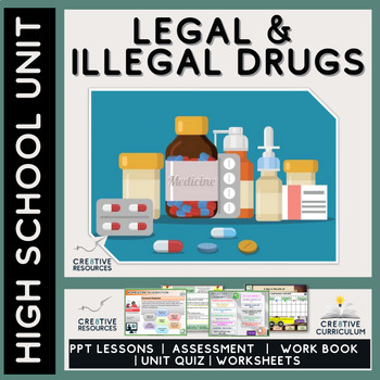Preview of Legal and Illegal Drugs - Middle / High  School Unit