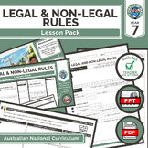 Civics and Citizenship - Legal and Non-Legal Rules Lesson Pack