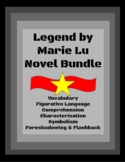 Legend by Marie Lu Novel Study Bundle of Worksheets, Quizz