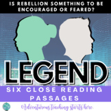 Legend by Marie Lu:  Six Close Reading Passages