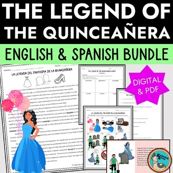 Preview of Legend of La Quinceanera in Spanish and English Bundle