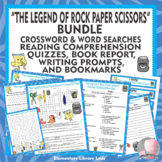 Legend of Rock Paper Scissors Book Study, Comprehension, Quiz, Bookmarks