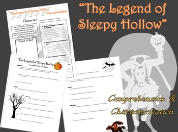 Preview of Legend of Sleepy Hollow Comprehension/Characterization