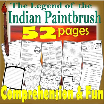 Preview of Legend of the Indian Paintbrush Native American Read Aloud Book Study Companion