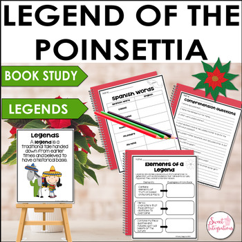 Preview of Legend of the Poinsettia by Tomie dePaola Christmas Book Study Activities