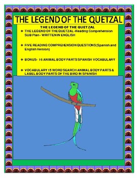 Preview of Legend of the Quetzal-Reading & Comprehension-SUB Plan