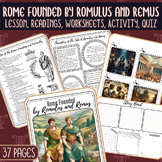Legendary Founding of Rome: Romulus and Remus lesson, work