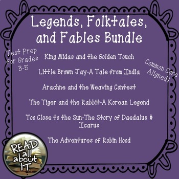 Preview of Legends, Folktales, and Fables Bundle-ELA Test Prep