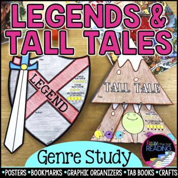 Preview of Legends & Tall Tales Genre Study: Posters, Graphic Organizers, Reading Crafts