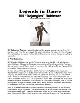 Preview of Legends in Dance - Bill "Bojangles" Robinson 