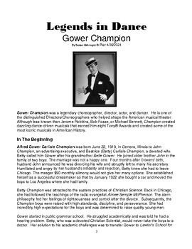Preview of Legends in Dance - Gower Champion NEW!