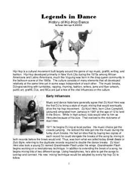 Preview of Legends in Dance - History of American Hip-Hop Dance - Expanded and Updated!