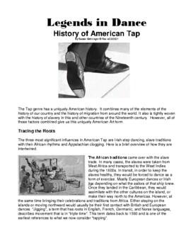 Preview of Legends in Dance - History of American Tap Dance 