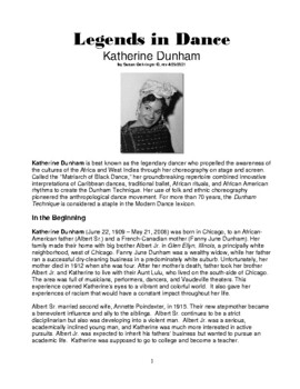 Preview of Legends in Dance - Katherine Dunham 