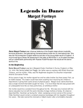 Preview of Legends in Dance - Margot Fonteyn 