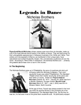 Preview of Legends in Dance -Nicholas Brothers 