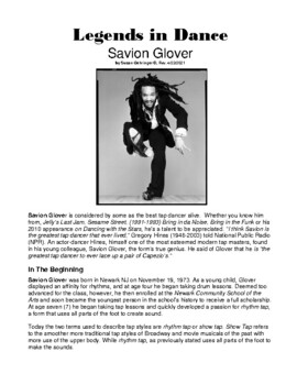 Preview of Legends in Dance -Savion Glover 