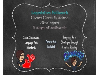 Preview of Legislative Bellwork with Current Event SS.7.C.3.8