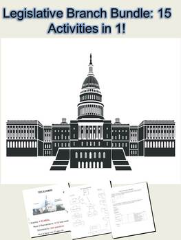 Preview of Legislative Branch Activity Bundle: 15 Lessons in 1