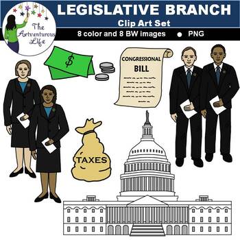 Preview of Legislative Branch Clip Art Set