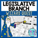 Legislative Branch Close Reading Quest - Task Cards and Te
