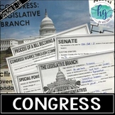 Legislative Branch (Congress) PowerPoint and Guided Notes 