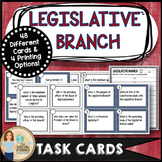 Legislative Branch Task Cards for Government and Civics