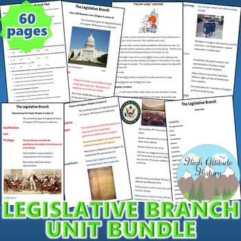 Preview of Legislative Branch Unit Bundle (Government)