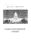 Legislative Branch Work Packet/Activities Bundle