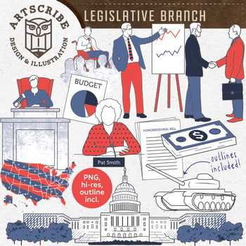 Legislative Branch Of Government Clip Art American Civics Clip Art