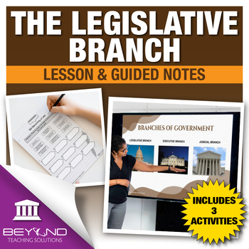 Preview of Legislative Branch of Government Digital Lesson and Activities - U.S. Government