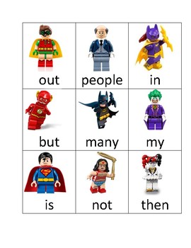 Lego Batman Sight Word Cards (Fry's Word List 1-100) by Sarah Bremer