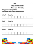 Lego Block Fraction Worksheet