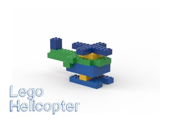 Preview of Lego Bricks Building Instruction - Helicopter